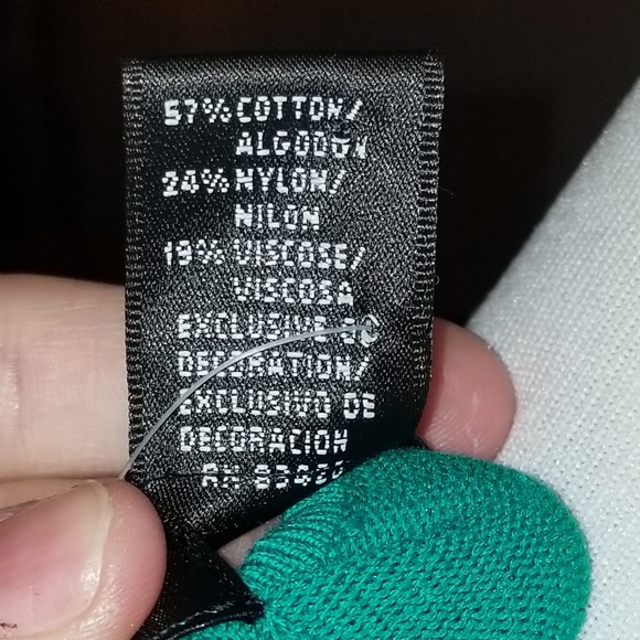 NWT AUGUST SILK GREEN 3/4 SLEEVE TOP - Picture 6 of 7